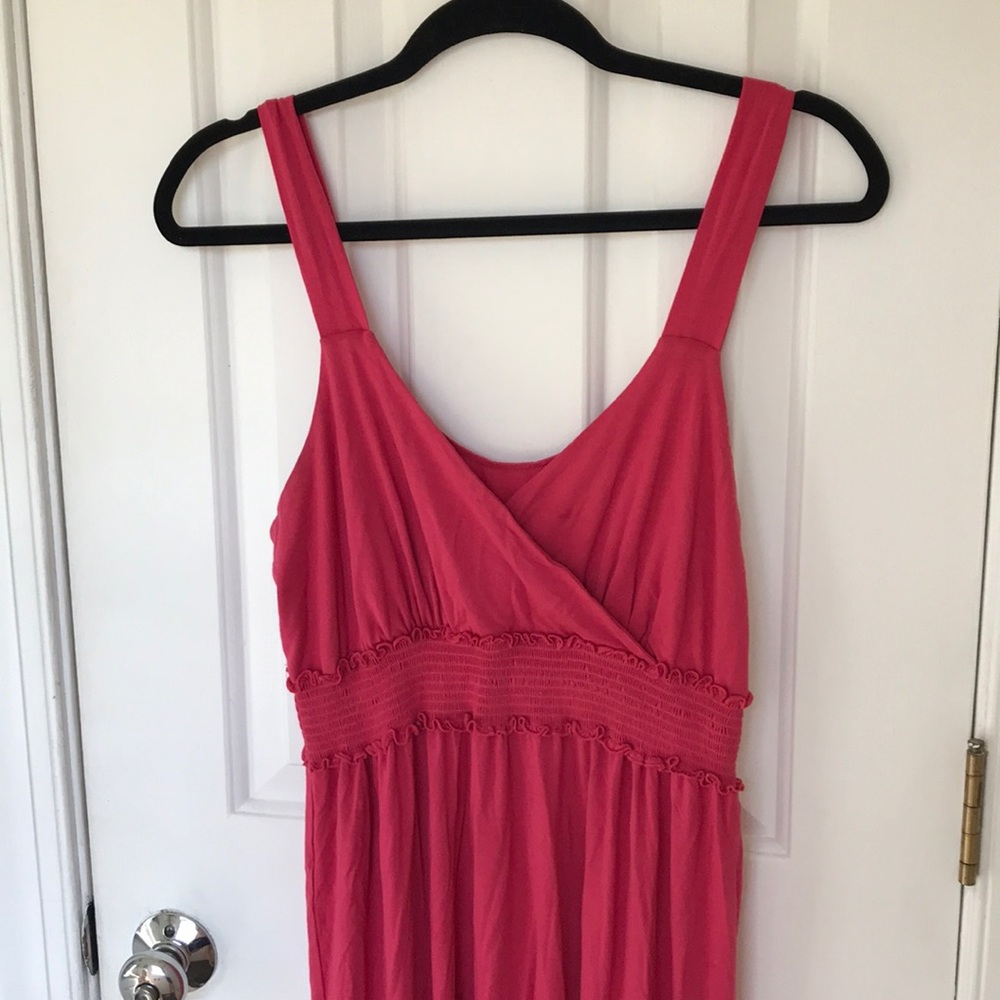 Pink Maxi Nursing Dress